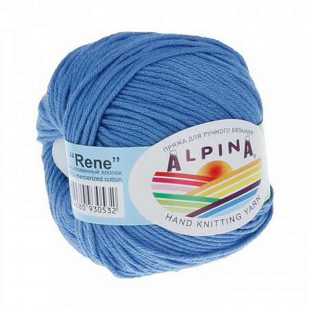 Пряжа ALPINA "RENE" 10 шт. в упак. цвет бл.синий