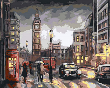 Картина по номерам Гуляя по Лондону