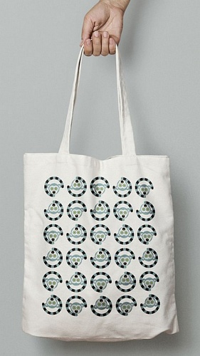 Хлопковая сумка Лемуры