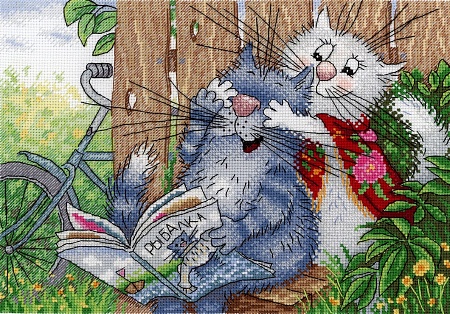 Вышивка крестом Угадай, кто?