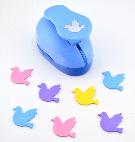 Фигурный дырокол 3,7 см Птичка-Голубь