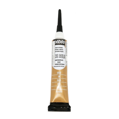 Рельефная краска Cerne relief 20 мл, цв. под золото