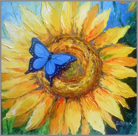 Алмазная вышивка Солнечный цветок