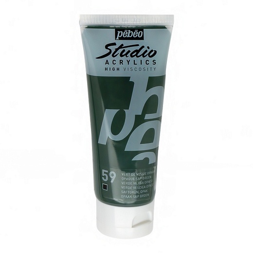 Краска акриловая PEBEO Studio Acrylics 100 мл, цв. зеленый древесный сок