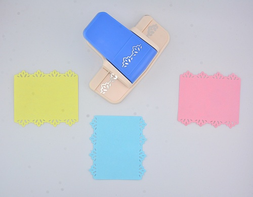 Дырокол для декора края 4 см Цветы