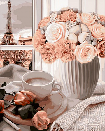 Картина по номерам Утро в Париже