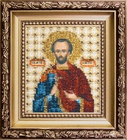 Вышивка бисером икона Святого мученика Виктора