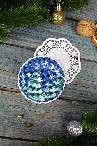 Новогодний шар с узорами