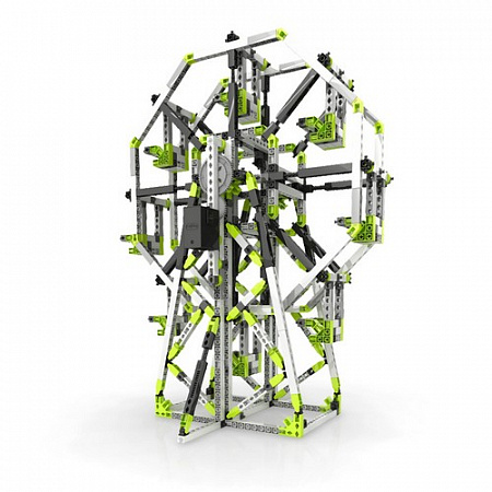 Сборная модель Конструктор пластиковый серия Парк развлечений с мотором, 8 моделей 1396 элементов