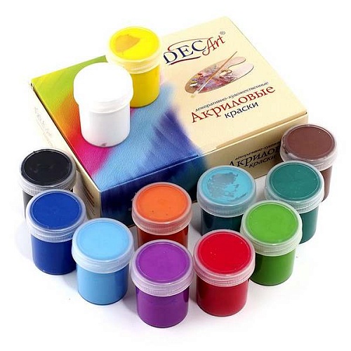 Краска акриловая 12 цветов по 40мл