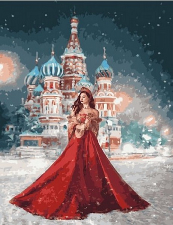 Картина по номерам Мисс Москва