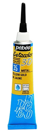 Контур по ткани "металлик" Setacolor 3D 20 мл цв. под желтое золото