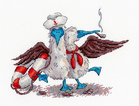 Набор для вышивания Весёлые моряки