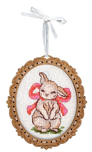 Миниатюра. Зайчонок с бантом