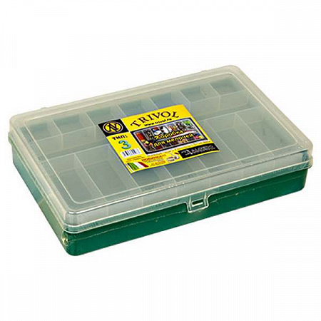 Коробка для мелочей пластик Тривол Тип-3 цв. малиновый