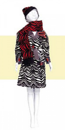 Набор для изготовления одежды для кукол Judy Zebra