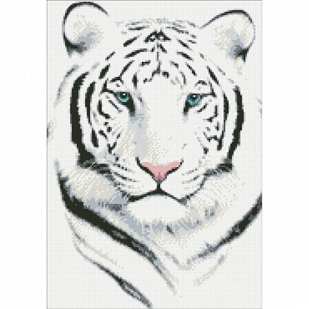 Алмазная вышивка Белый тигр