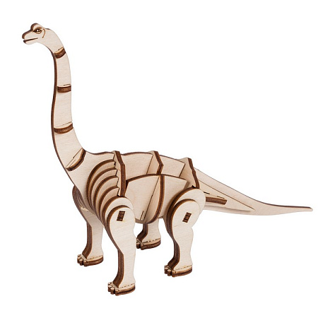 Пазл 3D фанера Бронтозавр