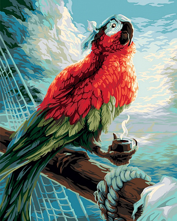 Картина по номерам Пиратский попугай