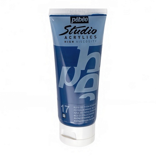 Краска акриловая PEBEO Studio Acrylics 100 мл, цв.  фталоцианин синий