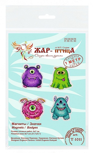 Монстрики. Значки. Магниты