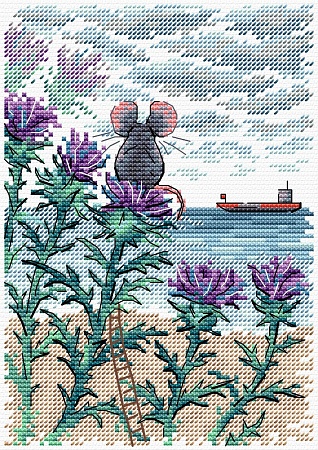 Вышивка крестом Кусочек моря