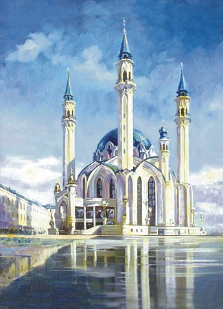 Алмазная вышивка Мечеть Кул-Шариф (На подрамнике)