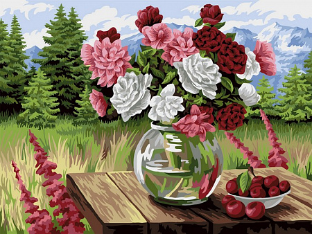 Картина по номерам Букет из роз