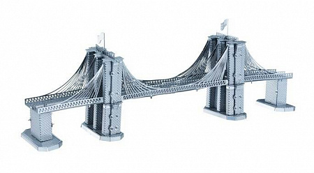  Объемная металлическая 3D модель "Brooklyn Bridge"