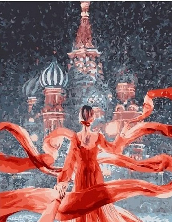 Картина по номерам Красная Москва