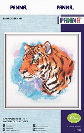 Вышивка крестом Акварельный тигр