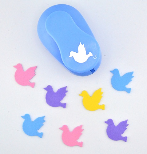 Фигурный дырокол 3,7 см Птичка-Голубь