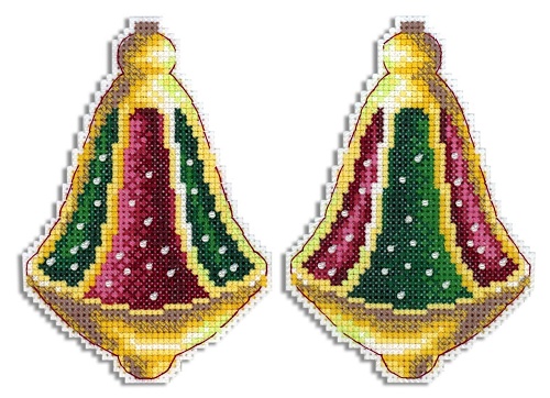 Советская ёлочная игрушка. Колокольчик