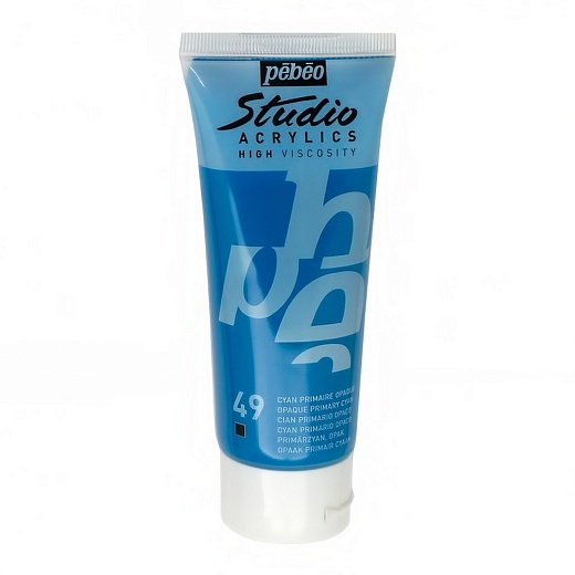 Краска акриловая PEBEO Studio Acrylics 100 мл, цв. циан