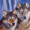 Волк с волчицей