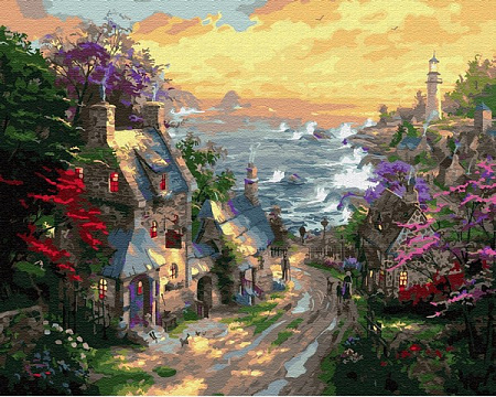 Деревня у берега моря