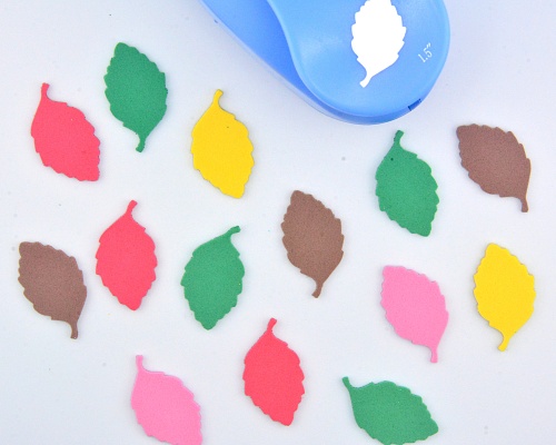 Фигурный дырокол 3,7 см Листик-2