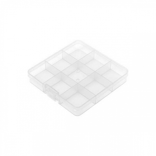Коробка пластик для шв. принадл. пластик OM-086 цв. прозрачная