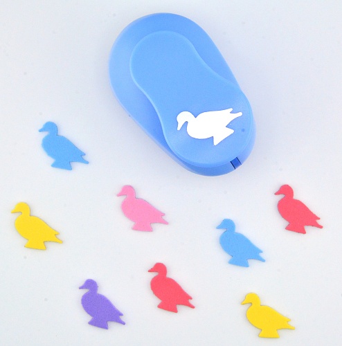 Фигурный дырокол 2.5 см Птичка- Утка
