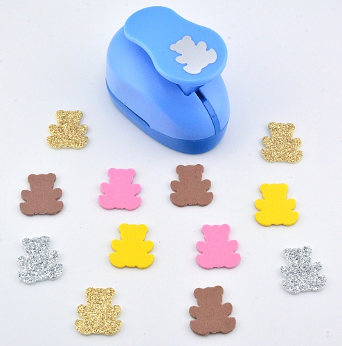 Фигурный дырокол 2,5 см Мишка