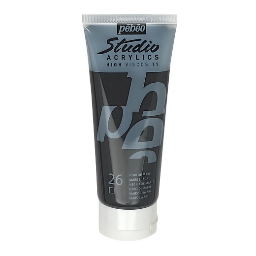 Краска акриловая PEBEO Studio Acrylics 100 мл, цв.  марс черный