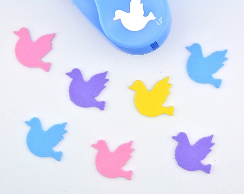 Фигурный дырокол 3,7 см Птичка-Голубь