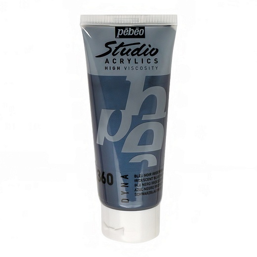 Краска акриловая Studio Acrylics DYNA 100 мл цв. сине-черный иридисцентный