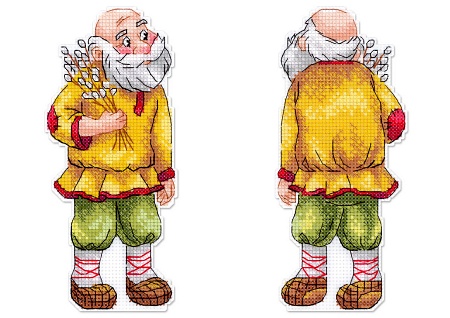 Набор для вышивания Дедушка с вербой