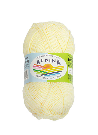  Пряжа ALPINA "BABY SUPER SOFT" 10 шт. в упак. цвет №02 бл.желтый