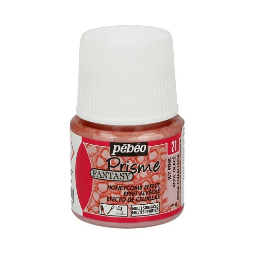 Краска Fantasy Prisme с фактурным эффектом 45 мл цв. розовый ледяной