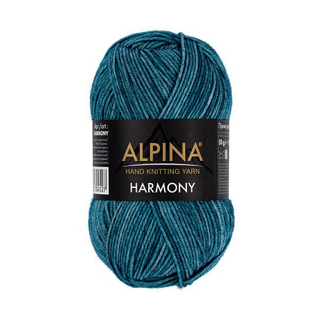 Пряжа ALPINA "HARMONY" 10 шт. в упак. цвет №05 т.бирюзовый