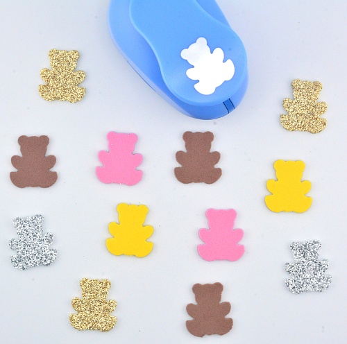 Фигурный дырокол 2,5 см Мишка