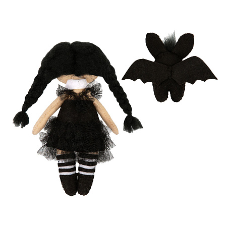 Набор для шитья куклы Ведьмочка с летучей мышкой