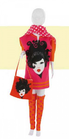 Набор для изготовления одежды для кукол Sally Girl Pink